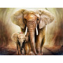 Diamond Painting Elefant und Baby