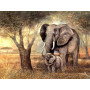 Diamond Painting Elefant und Elefant