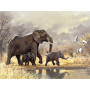 Diamond Painting Elefantenfamilie