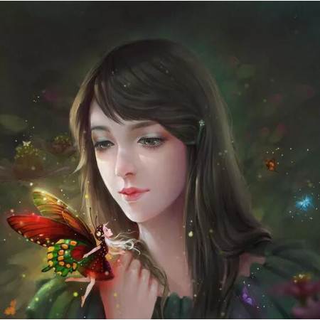 Diamond Painting Emma Butterfly Girl