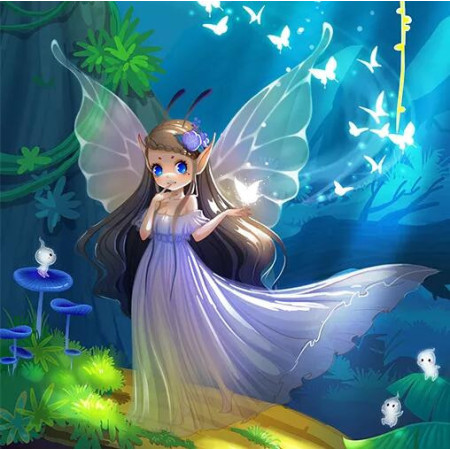 Diamond Painting Alice Butterfly Girl
