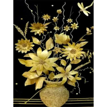 Diamond Painting Schwarze und gelbe Blumen Yasmine