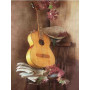 Diamond Painting Gitarre mit Hut