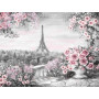 Broderie Diamant - Paysage De Rue Paris Vue Sur La Ville