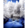 Diamond Painting Winterlandschaft White Falls