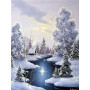 Diamond Painting Lappländische Winterlandschaft