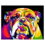 Diamond Painting - Bulldogge Colored Dog