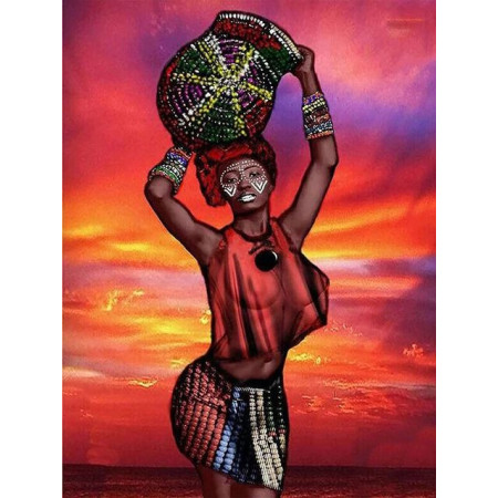 Diamond Painting - Frauen Afrika Oumou