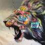 Diamond Painting Lion Graffiti