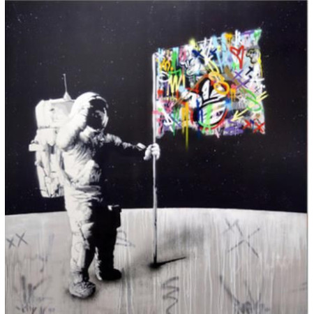 Diamond Painting Astronaut Graffiti