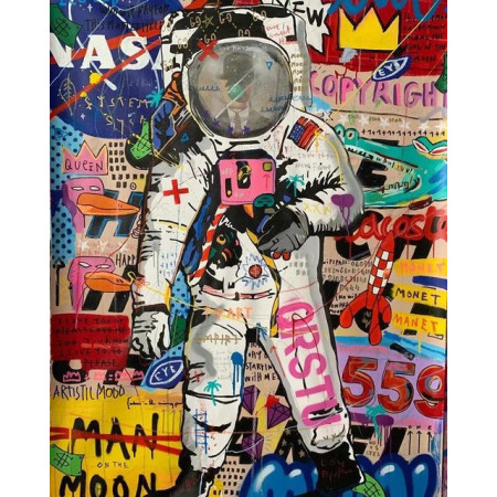 Diamond Painting Graffiti Astronaut