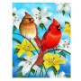 Diamond Painting Rote Vögel und Orange