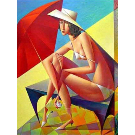 Diamond Painting Frauen Ein La Plage Stil Picasso