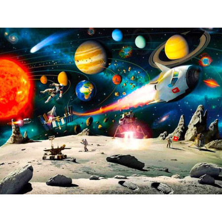 Diamond Painting Planetenlandschaft Serie M