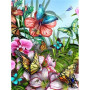 Diamond Painting Blumen und Papier 3D L Farbe