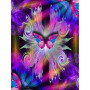 Diamond Painting  – Blumen und Schmetterling, Farbe 3D Q