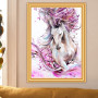 Portrait Diamond Painting Fluid Horse Lebendige Farben