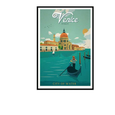 Diamond Painting  – Vintage-Venedig-Landschaft