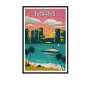 Diamond Painting  – Vintage-Miami-Landschaft