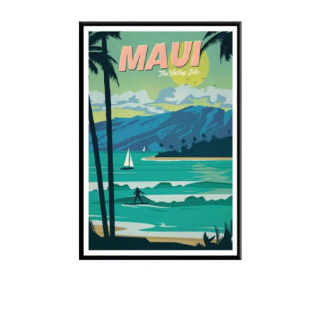 Diamond Painting Vintage Maui-Landschaft