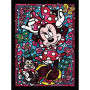 Diamond Painting Minnie und Mickey Lovers – ikonisches Paar mit Buntglasblumen
