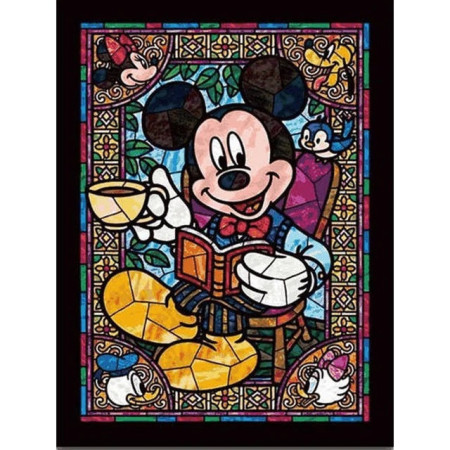 Diamond Painting  Mickey Master Reading - Icon Disney Glas
